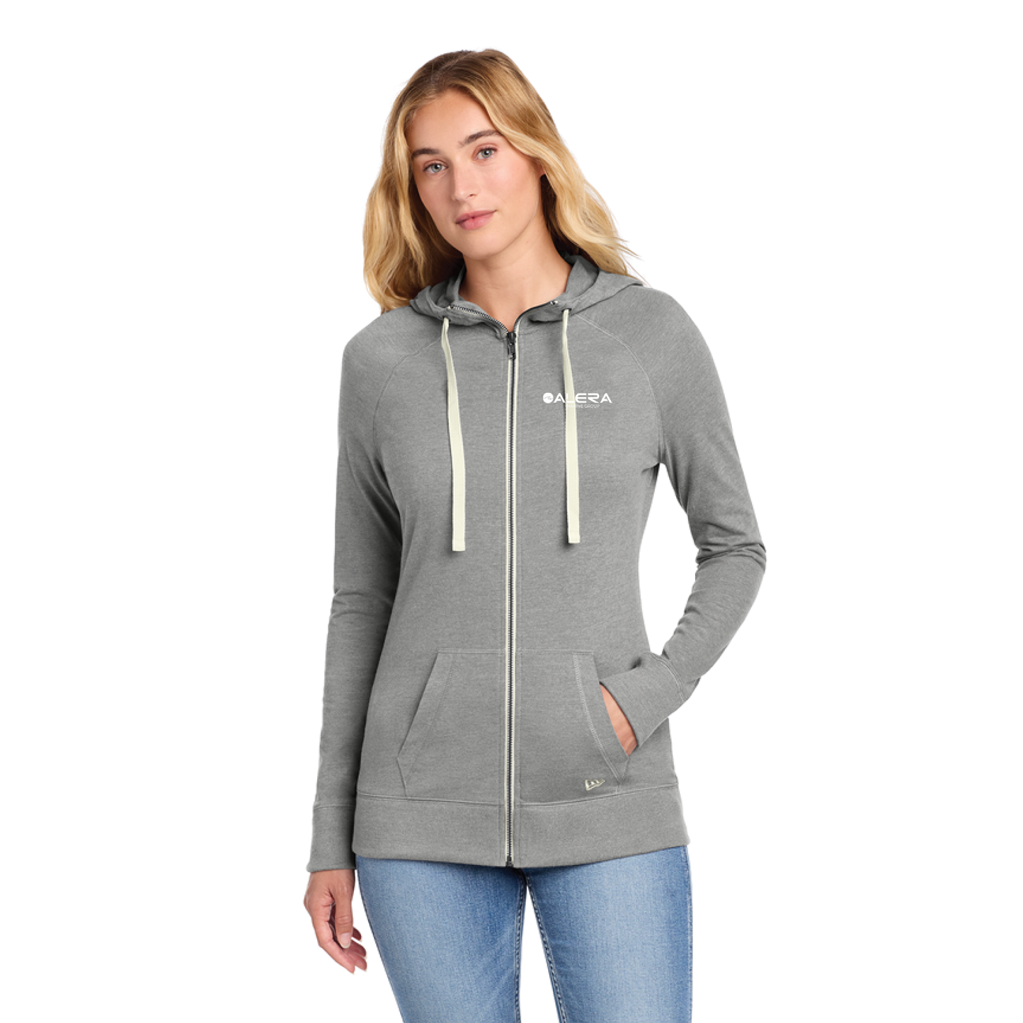 New Era® Women's Sueded Cotton Blend Full-Zip Hoodie