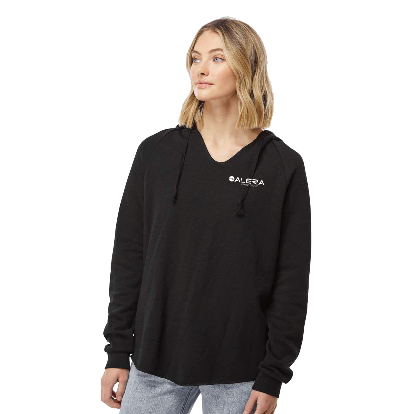 Independent Trading Co. Women’s Lightweight California Wave Wash Hooded Sweatshirt
