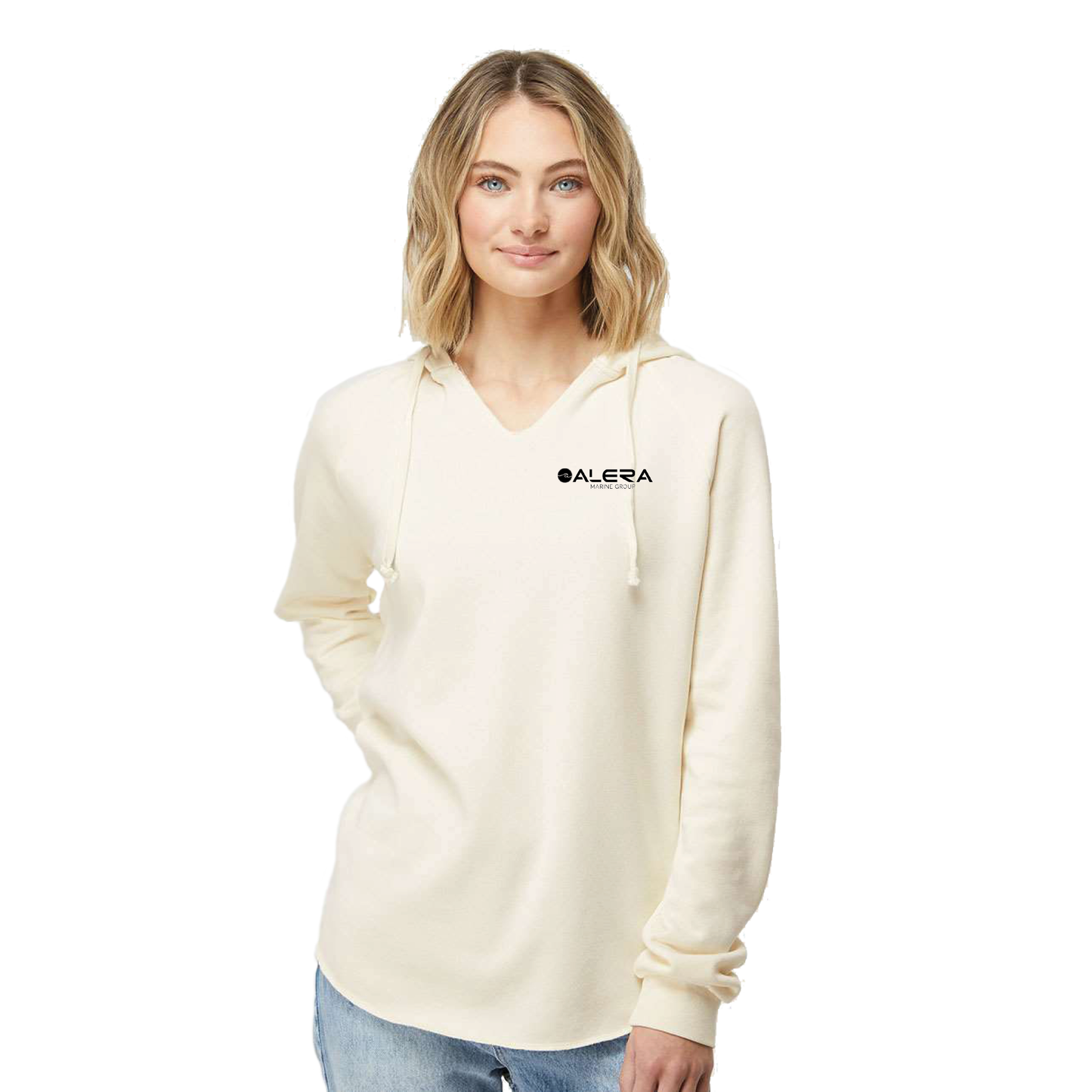 Independent Trading Co. Women’s Lightweight California Wave Wash Hooded Sweatshirt