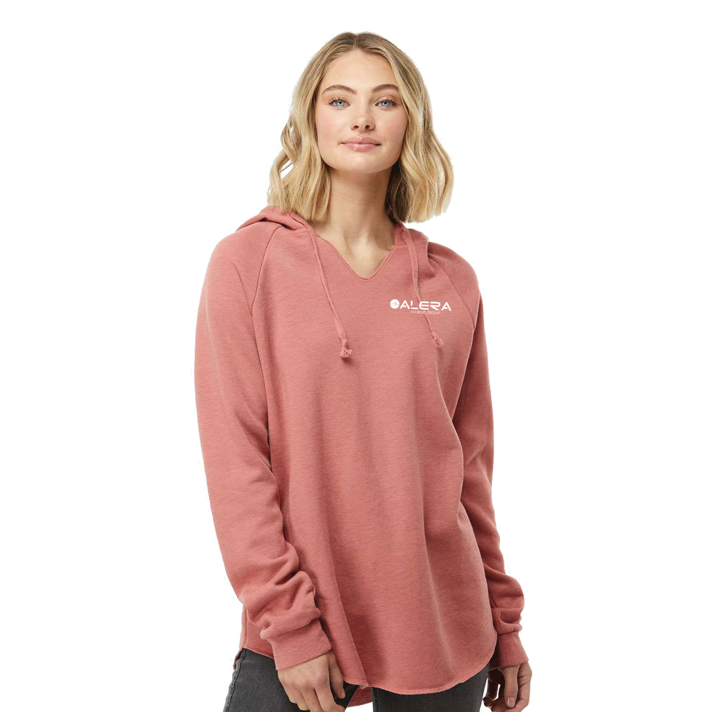 Independent Trading Co. Women’s Lightweight California Wave Wash Hooded Sweatshirt