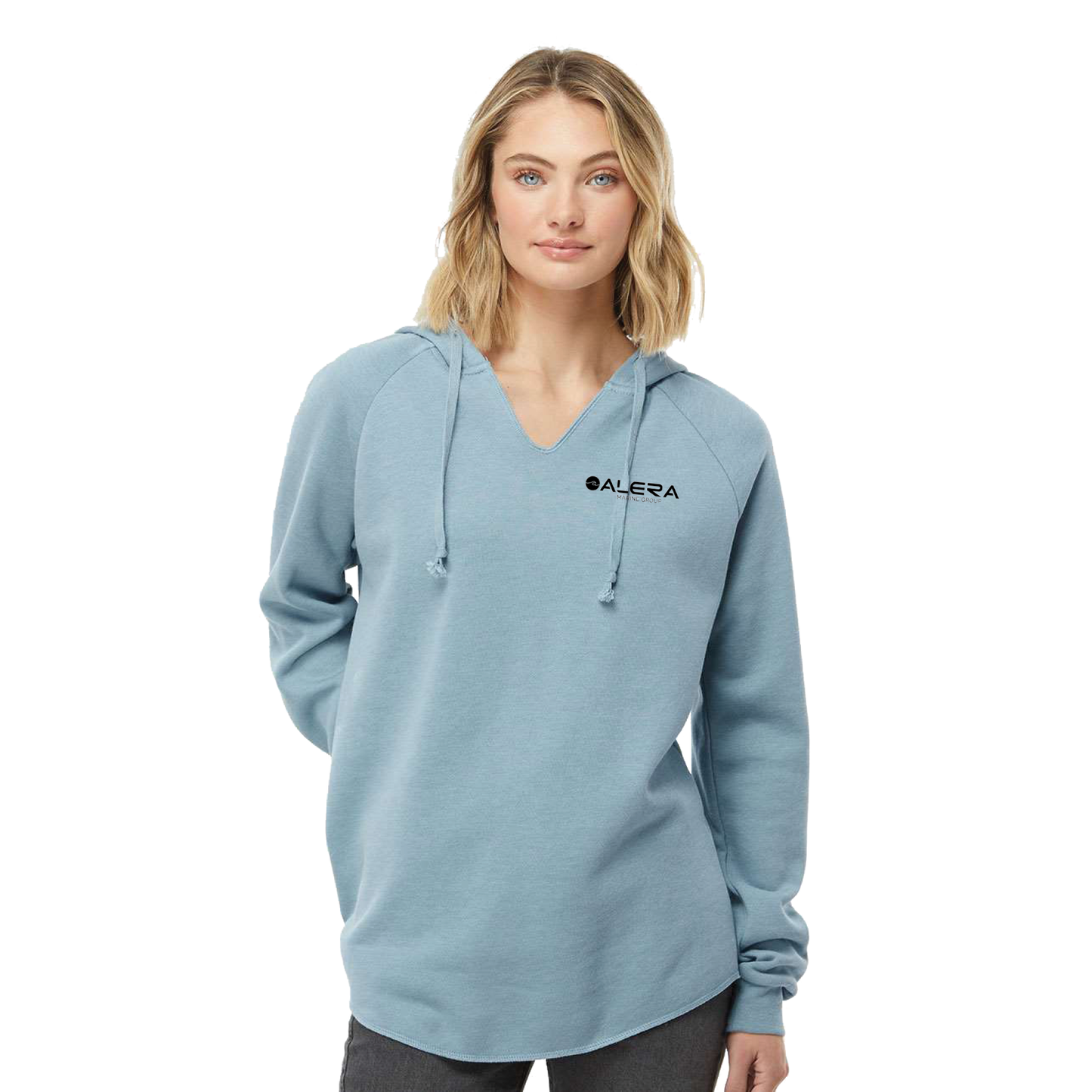 Independent Trading Co. Women’s Lightweight California Wave Wash Hooded Sweatshirt